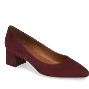 Aquatalia Pasha Pump, Wine Suede, Size 8 M